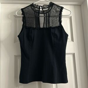Guess lace sleeveless vintage top Sz L